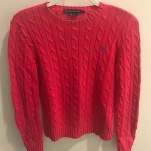 Ralph Lauren Cable Wool Crew Neck Sweater